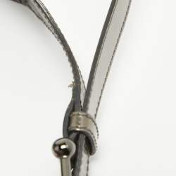 Pre Owned Burberry Metallic/Beige Nova Check Canvas and Leather Studded Brooke Warrior Hobo