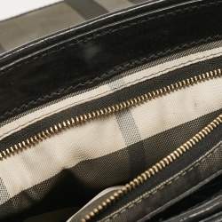 Burberry Black Leather Flap Shoulder Bag