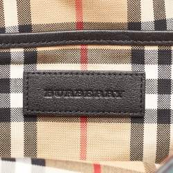 Burberry Multicolor Housecheck Fabric and Leather Monster Face Flap Backpack