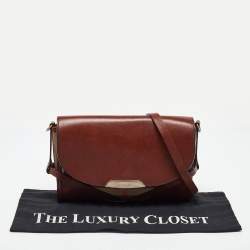 Pre Owned Burberry Brown/Beige Nova Check Canvas and Leather Abbott Shoulder Bag