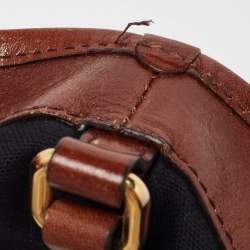 Burberry Brown/Beige House Check Canvas and Leather Canterbury Tote