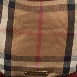 Burberry Brown/Beige House Check Canvas and Leather Canterbury Tote