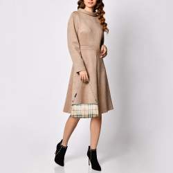 Burberry Beige Haymarket Check Coated Canvas Chain Pochette