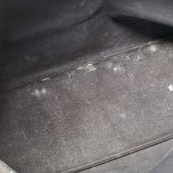 Pre Owned Burberry Black/Beige Supernova Check Coated Canvas and Patent Leather Large Nickie Tote