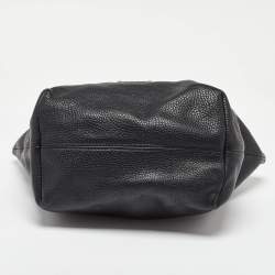 Pre Owned حقيبة يد بربري ساليسبري جلد أسود