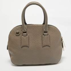 مملوكة مسبقًا Burberry Beige Grain Leather Orchard Satchel