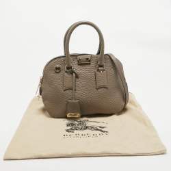مملوكة مسبقًا Burberry Beige Grain Leather Orchard Satchel