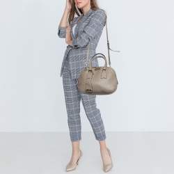 مملوكة مسبقًا Burberry Beige Grain Leather Orchard Satchel