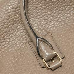 مملوكة مسبقًا Burberry Beige Grain Leather Orchard Satchel