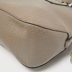 مملوكة مسبقًا Burberry Beige Grain Leather Orchard Satchel