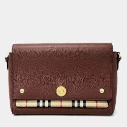 Pre Owned Burberry Note Crossbody Bag