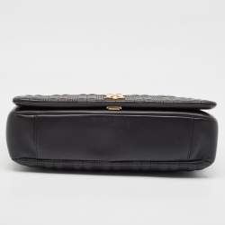 Burberry Black Quilted Leather Lola Flap Shoulder Bag