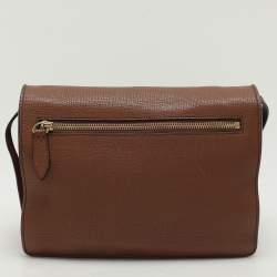 Burberry Brown Canvas and Leather Small Macken Crossbody Bag