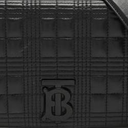 مملوكة مسبقًا Burberry Black Quilted Leather Small Lola Shoulder Bag