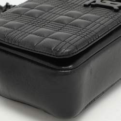 مملوكة مسبقًا Burberry Black Quilted Leather Small Lola Shoulder Bag