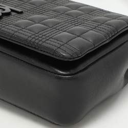 مملوكة مسبقًا Burberry Black Quilted Leather Small Lola Shoulder Bag
