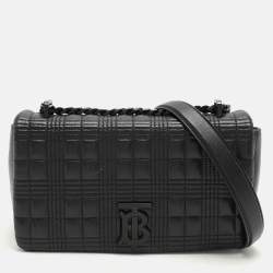 مملوكة مسبقًا Burberry Black Quilted Leather Small Lola Shoulder Bag