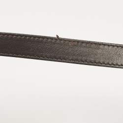 Pre Owned Burberry Burgundy Leather Small Medley Buckle Crossbody Bag