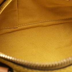 Burberry Yellow/Brown Leather Medium Alchester Bowling Bag