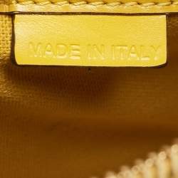 Burberry Yellow/Brown Leather Medium Alchester Bowling Bag