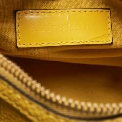 Burberry Yellow/Brown Leather Medium Alchester Bowling Bag