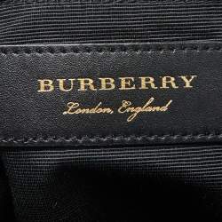 Pre Owned Burberry Bright Green Nylon Medium Rucksack Backpack