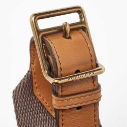 مملوكة مسبقًا Burberry Beige/Brown House Check Canvas and Leather Aurelia Tote