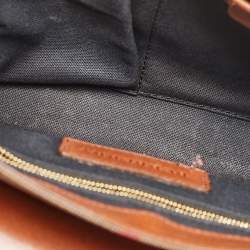 مملوكة مسبقًا Burberry Brown/Beige House Check Canvas and Leather Abbott Shoulder Bag