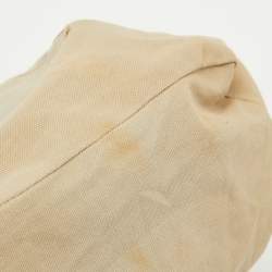 Burberry Brown Mega Check Canvas and Leather Lowry Tote