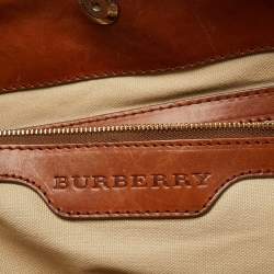 Burberry Brown Mega Check Canvas and Leather Orton Tote