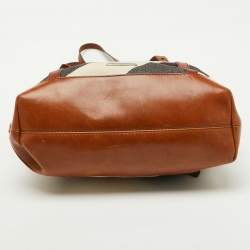 Burberry Brown Mega Check Canvas and Leather Orton Tote