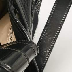 Burberry Black/Beige Nova Check Canvas and Leather Studded Brooke Warrior Hobo