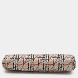 Burberry Multicolor Satin Frame Clutch