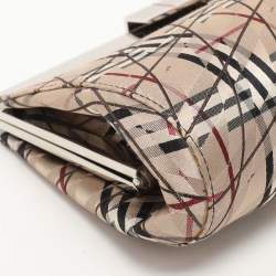 Burberry Multicolor Satin Frame Clutch