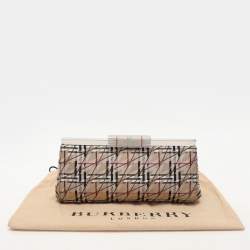 Burberry Multicolor Satin Frame Clutch