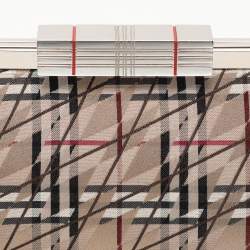 Burberry Multicolor Satin Frame Clutch