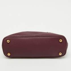 Burberry Plum Purple Leather Orchard Zip Satchel