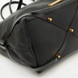 مملوكة مسبقًا Burberry Black Leather Salisbury Tote