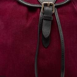 Burberry Magenta Mega Check Canvas Chiltern Backpack
