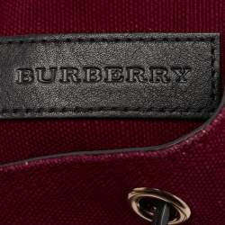 Burberry Magenta Mega Check Canvas Chiltern Backpack