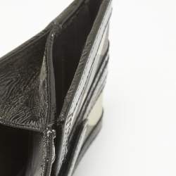 Burberry Smoke Beat Check Nylon and Patent Leather French Wallet