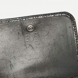 Burberry Smoke Beat Check Nylon and Patent Leather French Wallet