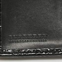 Burberry Smoke Beat Check Nylon and Patent Leather French Wallet
