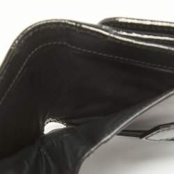 Burberry Smoke Beat Check Nylon and Patent Leather French Wallet