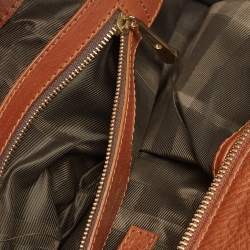 Burberry Brown/Beige Quilted House Check Canvas and Leather Manor Bag