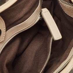 Burberry Smoked Check PVC and Leather Lowry Tote
