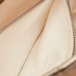 Burberry Metallic Beige Exploded Check PVC and Leather Canterbury Tote