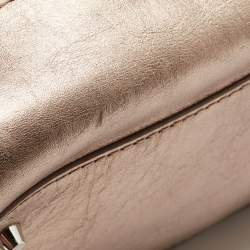 Burberry Metallic Beige Exploded Check PVC and Leather Canterbury Tote