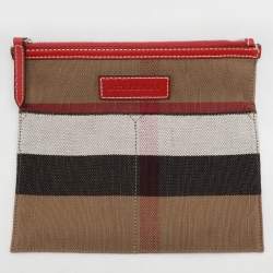 Pre Owned Burberry Brown/Multicolor Mega Check Canvas and Leather Medium Ashby Hobo