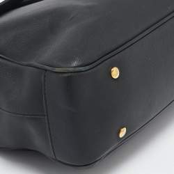 Burberry Black Leather DK88 Top Handle Bag